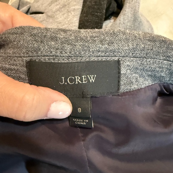J.Crew Color Block Navy Blue and Grey Blazer - Picture 5 of 7